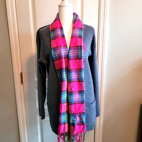 Finity Naturals SZ S, Women's Slate Blue Merino Wool/Polyester Blend Cardigan - Picture 9 of 15